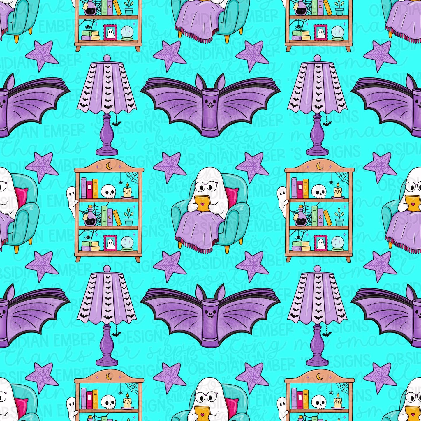 Spooky ghouls read seamless